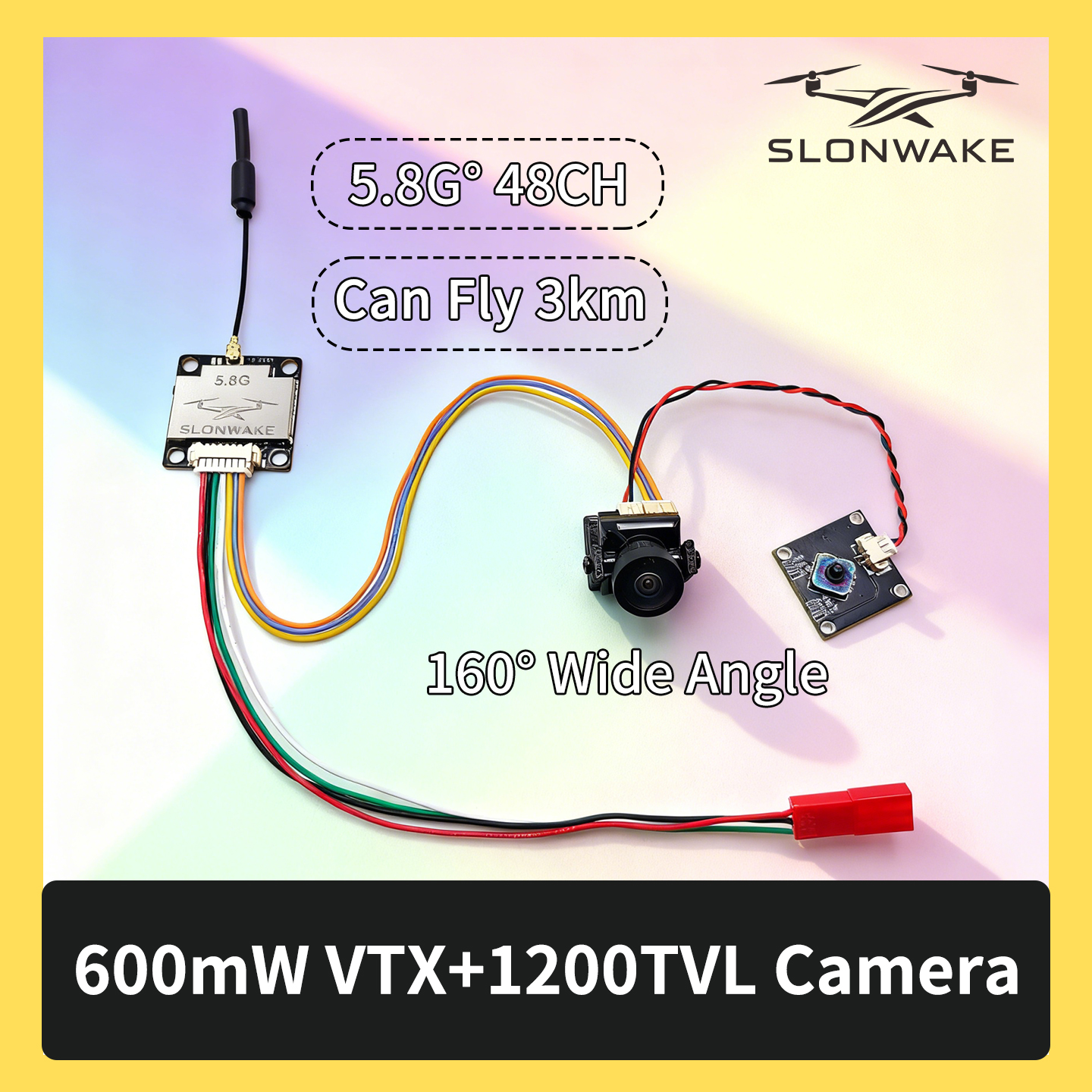 SLONWAKE 5.8G 600mW 7-24V FPV  - Drone Frame recensie en prijs