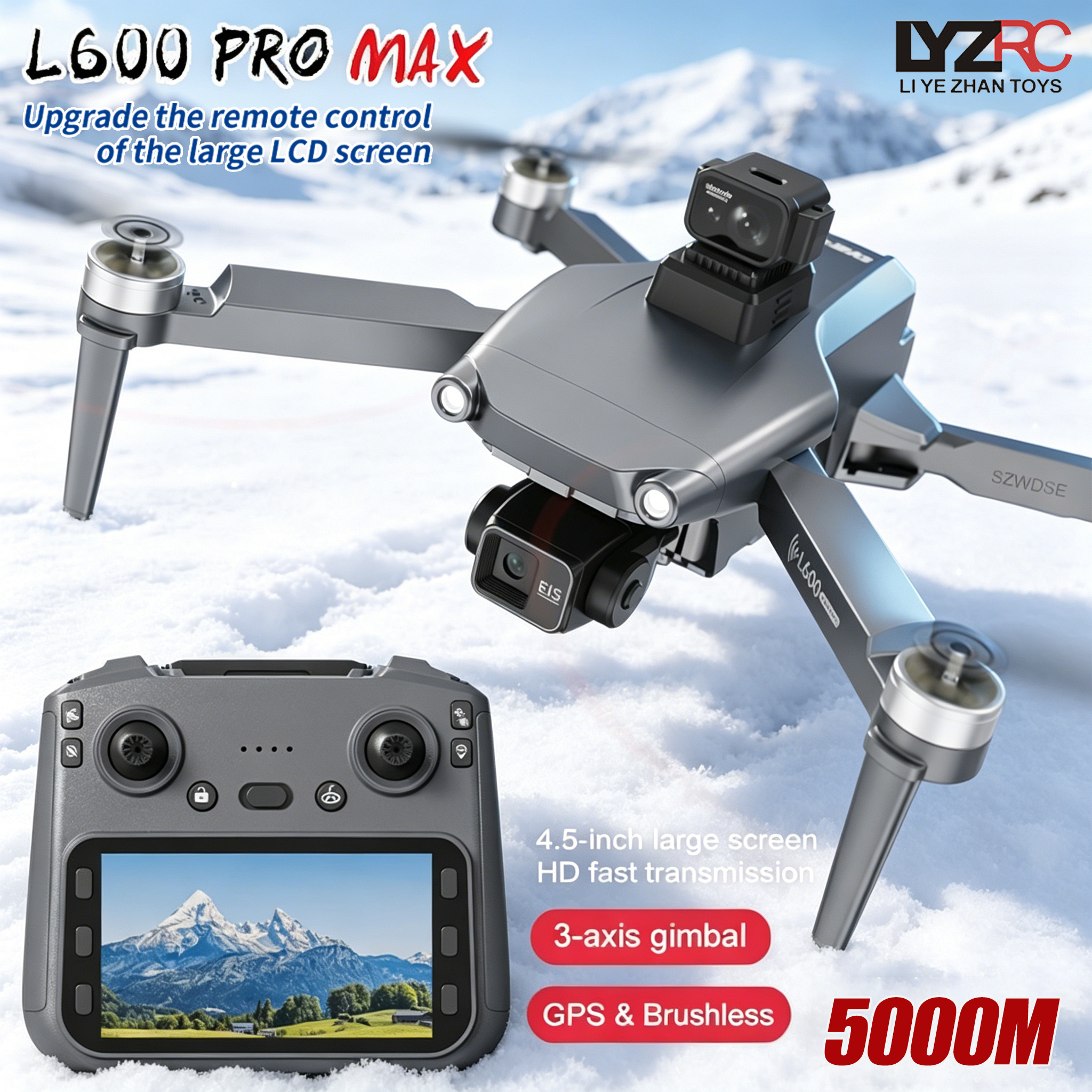 L600 MAX GPS Drone Professiona - Drone Gimbal recensie en prijs