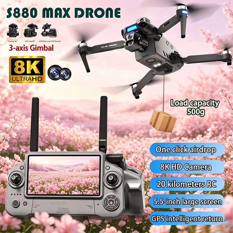 2026 New 8K Dual Camera Drone  - Drone Gps Mount recensie en prijs