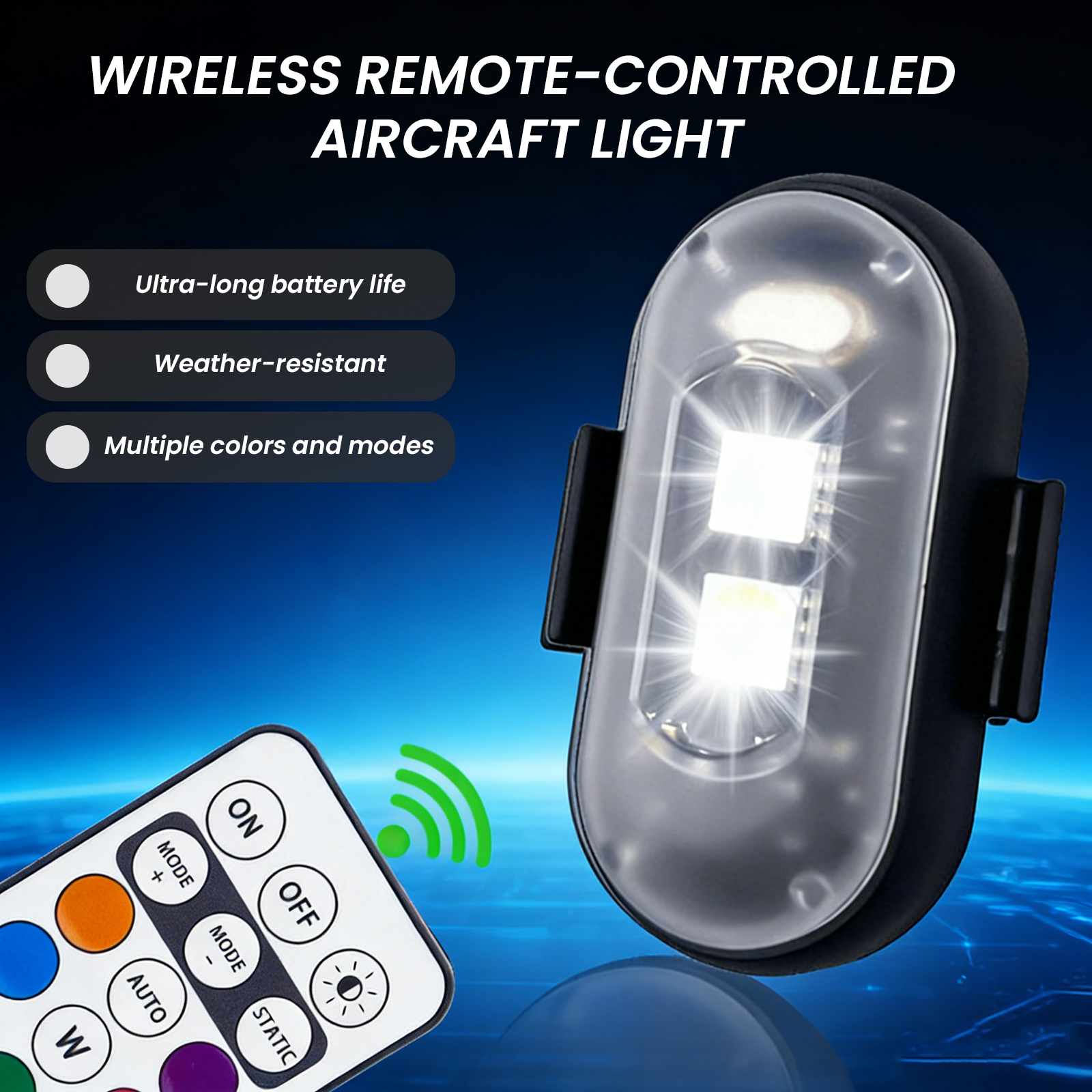 2/4/6PCS Wireless LED Strobe L - Drone Led Light recensie en prijs