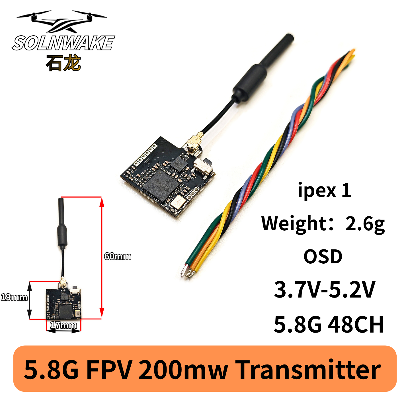 SLONWAKE Nano 5.8G 48CH 200mW  - Drone Frame recensie en prijs