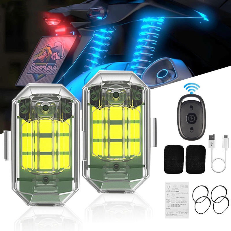 1/2/4Pc Remote Motorcycle Ligh - Drone Led Light recensie en prijs
