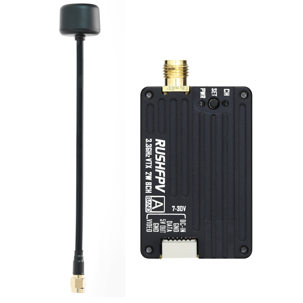 RUSHFPV 3.3G 2W VTX Transmitte - Drone Battery recensie en prijs