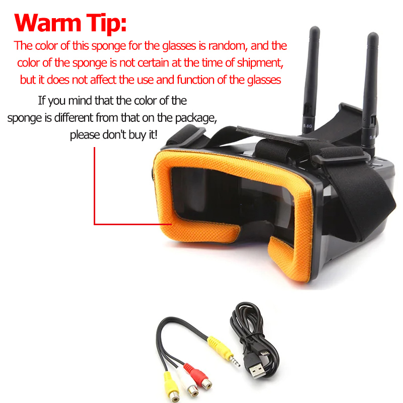 VR009 FPV Video Goggles 3Inch  - Drone Antenna recensie en prijs